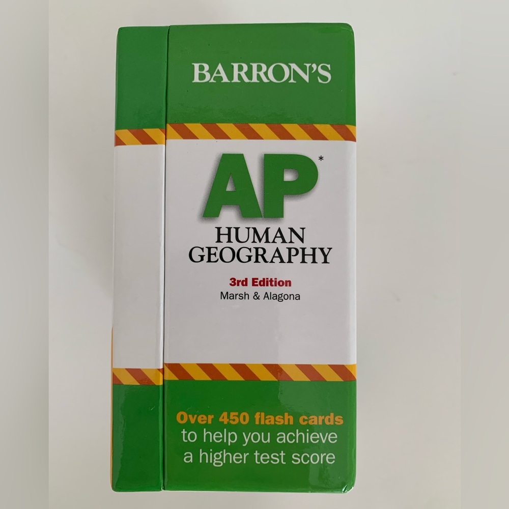 Barron's AP Human Geography Flash Cards 3rd Edition Ring Included Like New - Picture 4 of 13